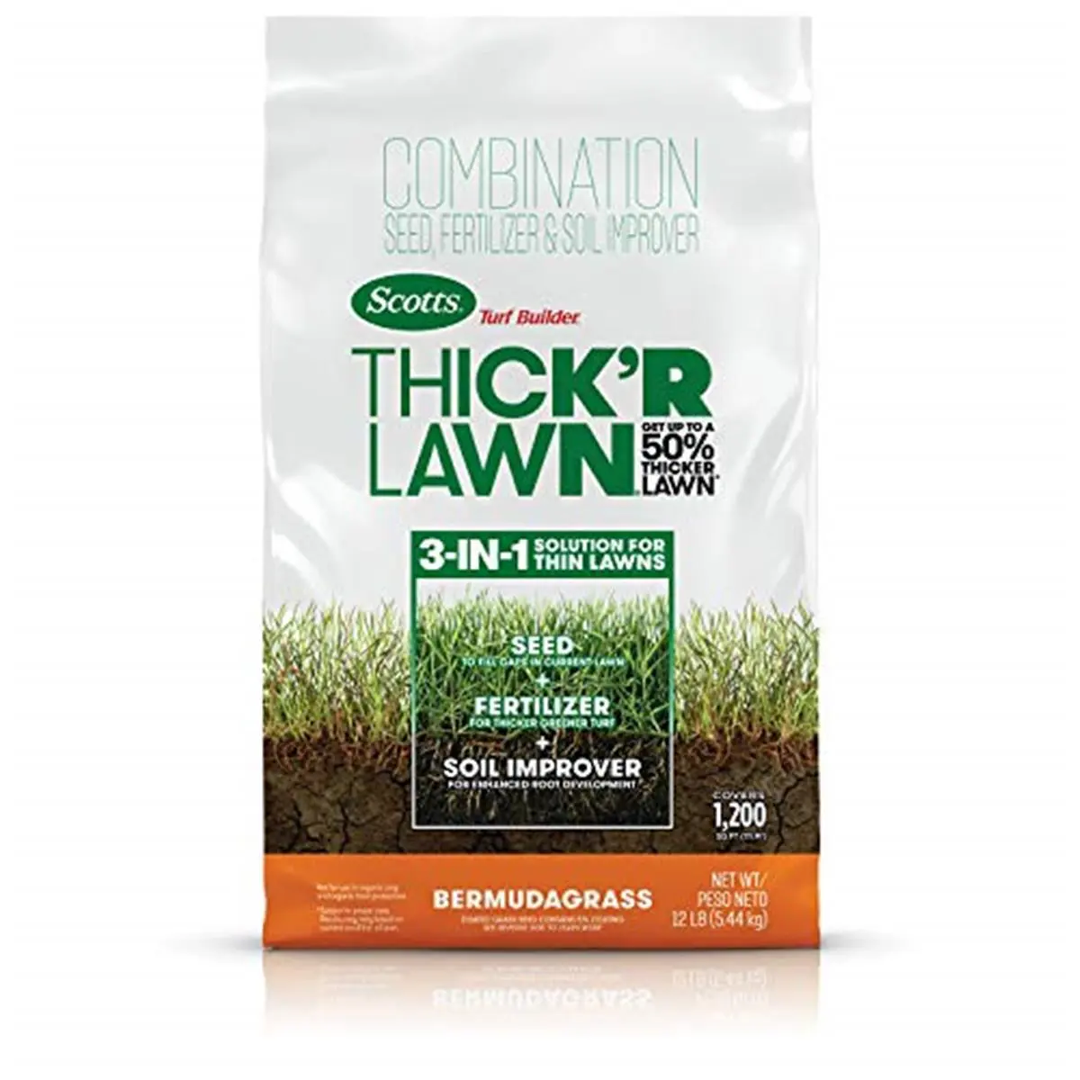 Scotts Lawns 262143 12 lbs Turf Builder Bermuda Seed & Fertilizer