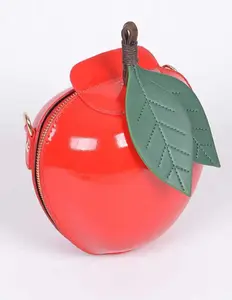 Apple Shaped Novelty Purse - Women's Handbag