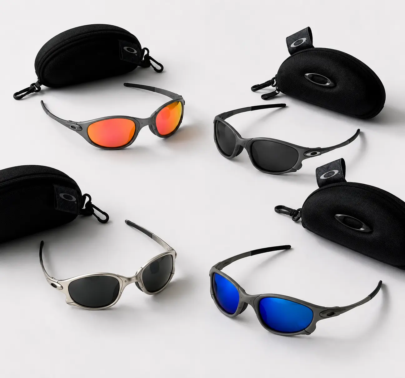 Biker Sunglasses for Men and Women, Sport Wrap Sunglasses, Red Mirror Lens Cycling Glasses, Unisex Outdoor Riding Shades, Outdoor Goggles