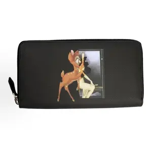 Pre-owned GIVENCHY . Clutches & Wristlets Bambi print zip around wallet