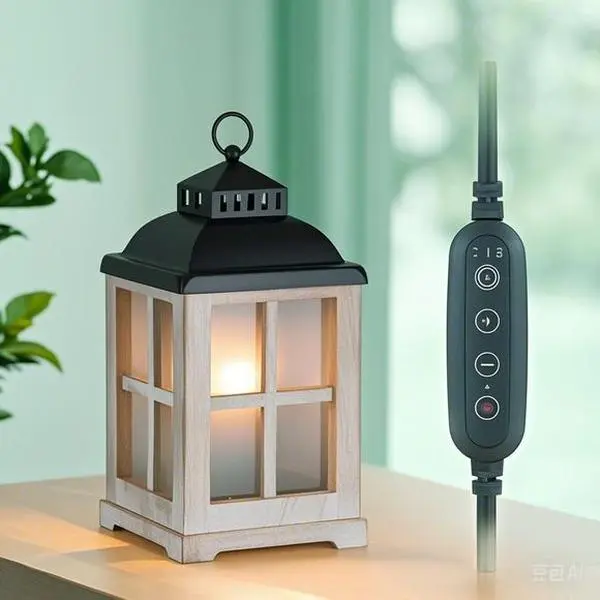 Farmhouse Electric Wax Warmer with Timer - Glass Metal Decor Aroma Warmer, Scented Tart Burner with Lid, Adjustable Heat Settings, Safe Energy-Efficient Melter for Home Fragrance, Comfortable Gift Option