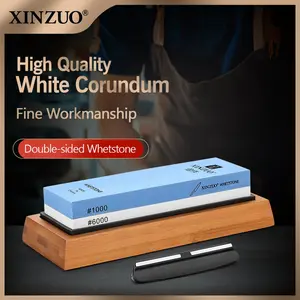 XINZUO High-Quality Whetstone, Double-sided Professional Whetstone,1000# Rough Grinding/6000# Precision Grinding,Suitable for Sharpening Knives
