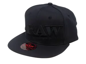 RAW Black on Black Flex-Fit Cap