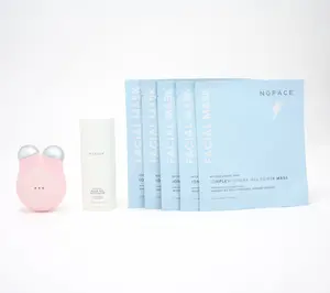 NuFace Mini+ Facial Toning Device w/ 5 Hydrogel Power Masks