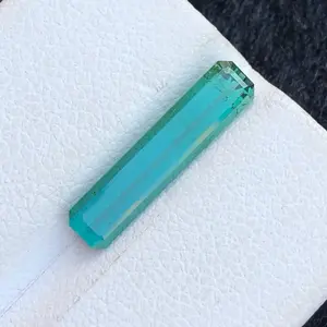 Tourmaline - Natural Color, Rectangular Shape, Natural Stone, Transparent Finish