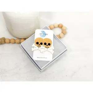 Gold Pirate Crossbones Earrings