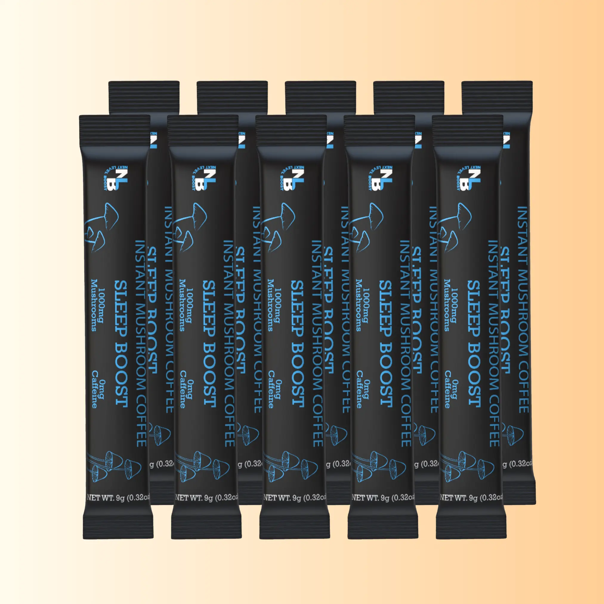 Decaf Sleep Mushroom Coffee Drink with Collagen – Melatonin, Ornithine & Adaptogenic Mushrooms | Gluten-Free & Non-GMO