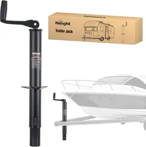 Nilight A-Frame Trailer Jack 5000 lbs Capacity 15" Vertical Travel Heavy Duty Trailers Tongue Jack with Top Wind Handle Alloy Steel Utility Trailer RV Jack Stand for Trailers RV Boat Camper Matt Black dealsforyoudays