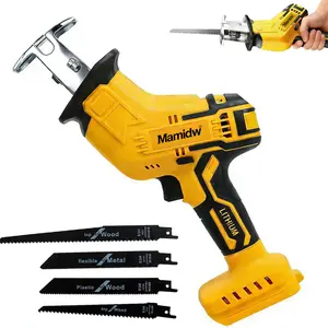 【Father's Day gift】20V Cordless Electric Reciprocating Saw (Tools and Gadgets, Work Tools) – 4 Blades Included, Built-In Safety Lock, LED Light, All-Purpose Cutter Compatible With DeWalt 20V Max Battery