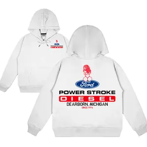 Ford Power Stroke Lifestyle Hoodie, Diesel Power Hoodie Streetwear, For Diesel Truck Enthusiast, Full Size, Full Color