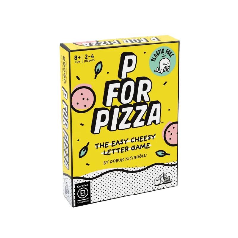 P For Pizza: Family Card Game | Great for Adults and Kids | Perfect Lightweight Travel Fun for Any Occasion | The Ultimate Travel Card Game Fun Board Games Fun Tabletop Game