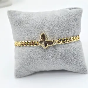Butterfly Bracelet Size 6 and Half to 8 Inches B24 Gold Chain Design Fashion Accessory