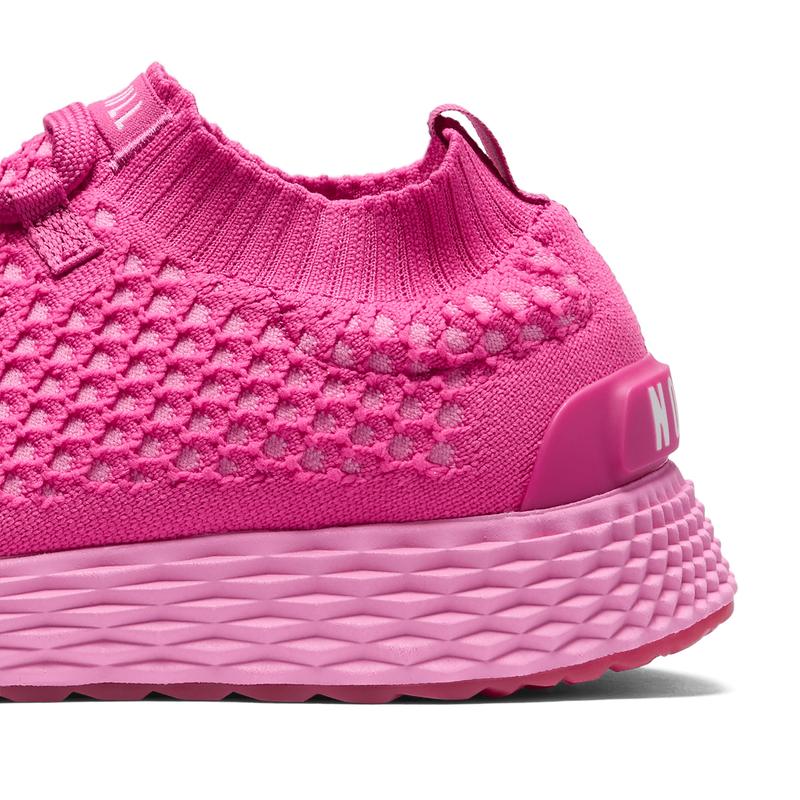 NOBULL Women's Allday Knit Shoe in Fuchsia - Everyday Walking Sneaker, Comfortable Slip-On Shoe, Casual Trainer