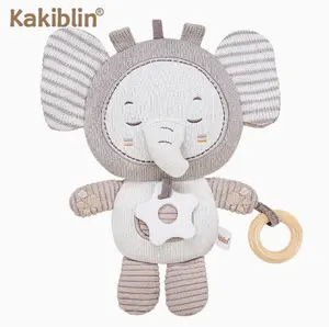 Knitted Baby Stuffed Toy | Cuddly Baby Security Doll | Soft Chew-Friendly Newborn Sleep Companion Toy | Baby Shower Gift