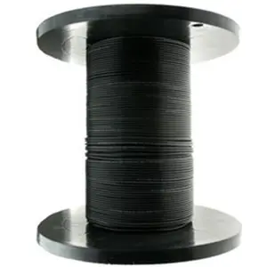 212 MAIN 0.4 in. Black CMR 2-Fiber Multimode Pure Copper Indoor & Outdoor Fiber Optic Cable with Black PVC Outer Jacket, 10F3-302NH, 10G UL Certified Riser Rated, 1000 ft. Bare Ends for Wave Equipment
