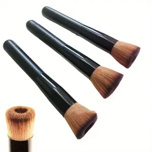 Seamless Base Makeup Miracle! Round-head Seamless Foundation Brush, Even & Adherent, No Powder Waste