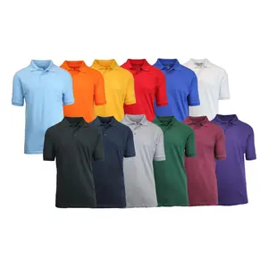 Men's Single Short Sleeve Classic Pique Polo Shirt Men's Single Short Sleeve Classic Pique Polo Shirt
