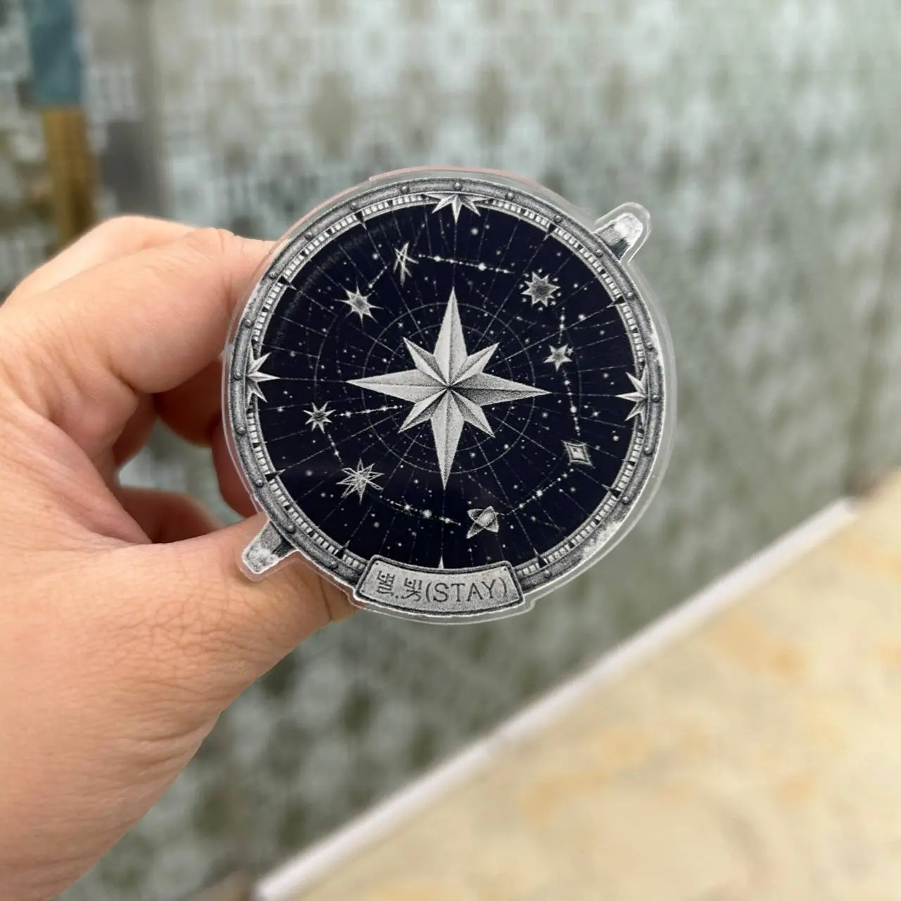 Kpop Cosmic Compass MagSafe Phone Grip – Celestial Star Map Magnetic Phone Holder – Gift for STAY