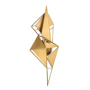 Freesia Sconce - Abstract Vintage Brass Design with Unique Light Patterns