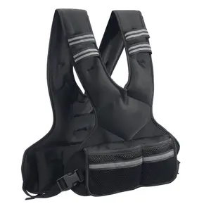 Adjustable Weighted Vest, 11-20lb Weight Vest With 6 Ironsand Weights And  Reflective Stripe, Body Weight Vest Exercise Set For, Workout Equipment For Strength Training Running Jogging