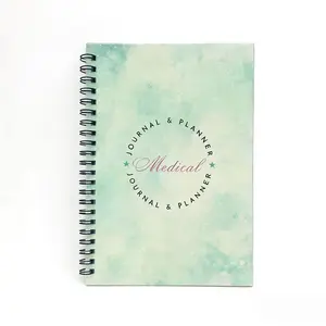 Functional Medical Planning Book, Health Symptoms/sleep/water/exercise Tracking Coil Notebook, Family Medical Info Management Log Book