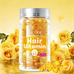 Honey-Brewed Vitamin Hair Serum Capsules - Gentle Formula with Nourishing Vitamins, Hydrates Dry Hair Strands, Improves Smoothness, Single-Use & Portable, Suitable for Daily Hair Care Routine