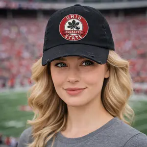 Ohio State Buckeyes Logo Cap | Distressed Hat