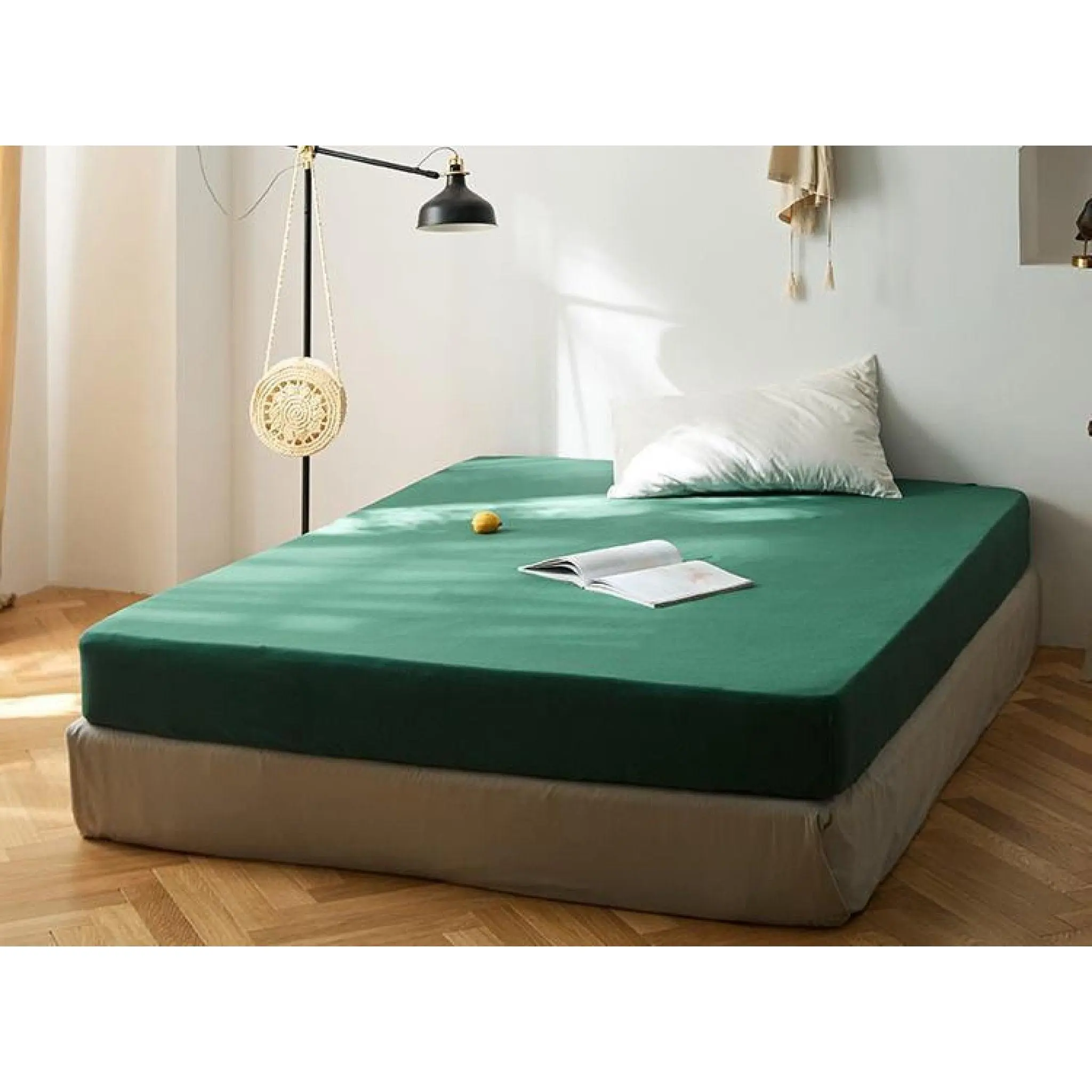Solid Bed Sheet / Forest Green