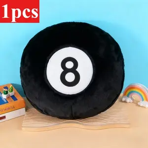1pcs billiards black 8-digit pattern multi style pillow, table tennis element pillow, suitable for living room sofa pillows, bay window cushions, office seat pillows, suitable for modern home and office space pillows