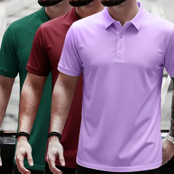 Wine red + dark green + purple