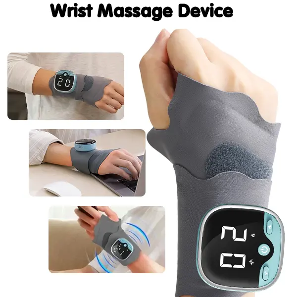 Upgraded Hand Massager - 5 Modes 9 Levels Heating for Hands Wrist Portable Therapy Arthritis Carpal TunnelRelief Gift for Men Women, father mother daypresent