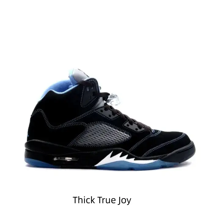 Neutral matching couple high sneakers in black university blue tone. Multi-hole breathable mesh stays comfy on dates & spring outings. Elastic air cushion midsole, sealed original packaging, versatile daily romantic gift.