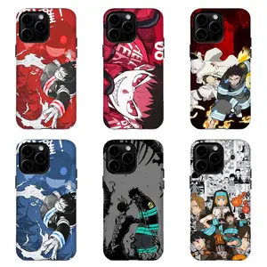 Aesthetic F-Fire F0rce Anime Phone Case|Manga Collage Art Print Phone Cover For iPhone 11 12 13 14 15 16 17 Pro Max For Samsung S26 S25 S24 S23 S22-Anime Fan Gift