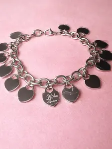 NiavaAmourXo The Signature 14-Heart Charm Bracelet Lightweight Shiny Elevate Any Look Limited Pieces Available