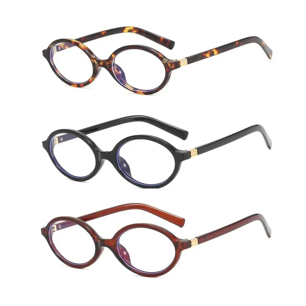 Vintage Oval Flat-Top Sunglasses for Women, Tortoiseshell PC Frame, Lightweight Retro Fashionable Frames with Blue Light Blocking Lenses, Fashionable Frames Glasses