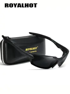 RoyalHot 1 Piece Unisex Full Frame Sunglasses，Rectangular Frame Sunglasses UV400 High-End Vibe