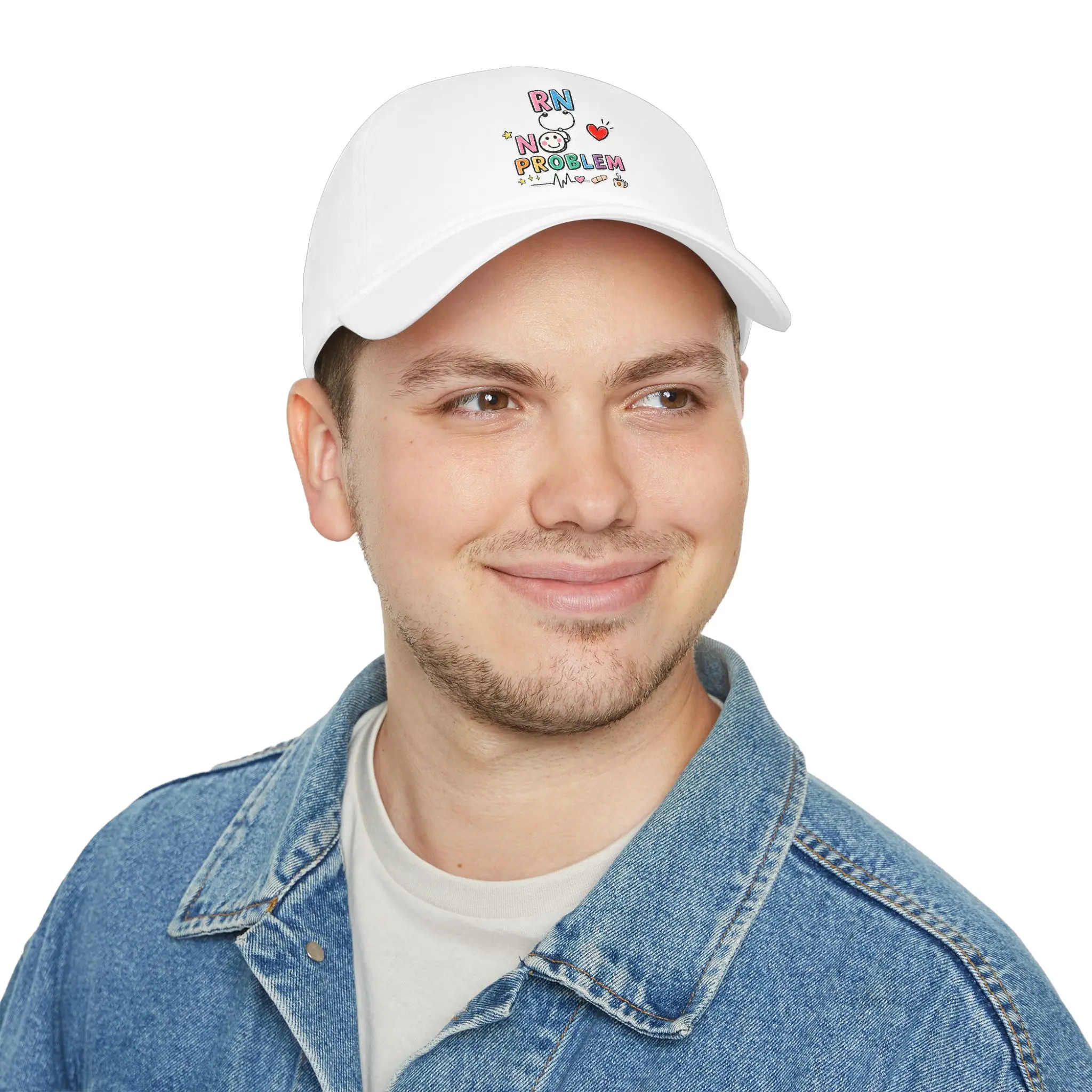 RN Mode No Problem Nurse Baseball Cap Cute Embroidered Nursing Hat RN Graduation Gift Shift Cap