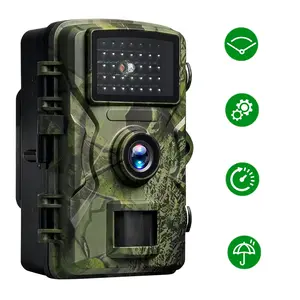 1080P HD Hunting Camera, 0.3s Fast Shutter, Waterproof, Infrared Night Vision, Concealed Design, Ideal for Home Security and Outdoor Surveillance