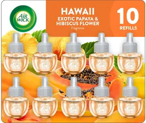 Plug in Scented Oil Refill, 10ct, Hawaii, Air Freshener, Eco Friendly, Oils