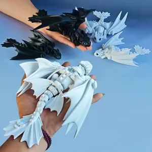 Dragon & Dragon Figurines, Adjustable Pose Decorations, Sculpture Desk Decor, Perfect Gift for Christmas, Halloween, Thanksgiving, Valentine's Day