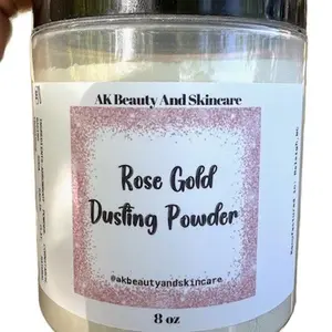Rose Gold Scented Dusting Powder 8 oz Body Powder All Natural with Kaolin Clay, Our Version of Tiffany Rose Gold Fragrance, Deodorizer