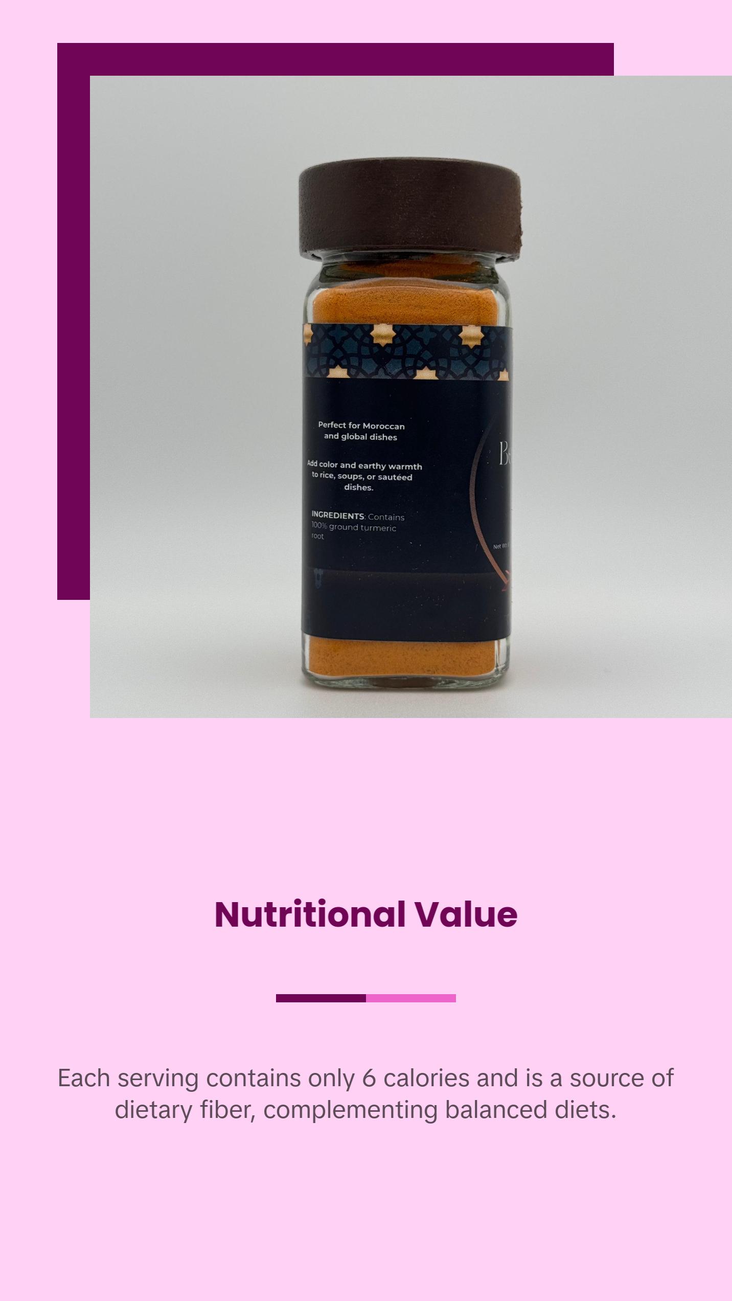 Moroccan Berber Gold - 100% Pure Ground Turmeric Flavor Spice Traditional Garlic