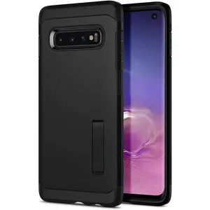 Protective Tough Armor Phone Case Compatible with Samsung Galaxy S10 2019 Drop Resistant Slim Design Black Protector Casing Cover