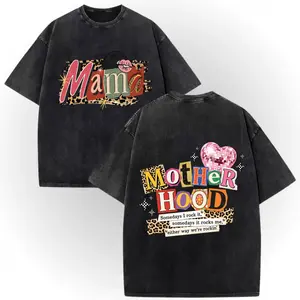 Vintage Wash Mothers Day Mom Tee – 100% Cotton Double-Sided Print, Motherhood, Leopard Print, Colorful Mom Life, Ransom Letter. Lovely Gift For Mom Wife #   TikTokMadeMeBuyIt #   GiftIdeas #   GiftForHer