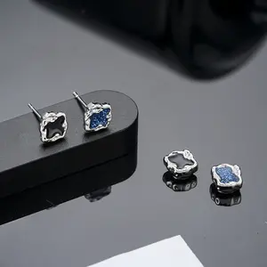 Irregular Oil Drop Non-Pierced Magnetic Ear Clips for Men Fashion Simple Ins Style Earrings for Women High-End Luxury Repeat Purchase cruise ship jewelry Bohemian Geometric Set goof year rings girlish charm sunglade light weight hoops croc god magic