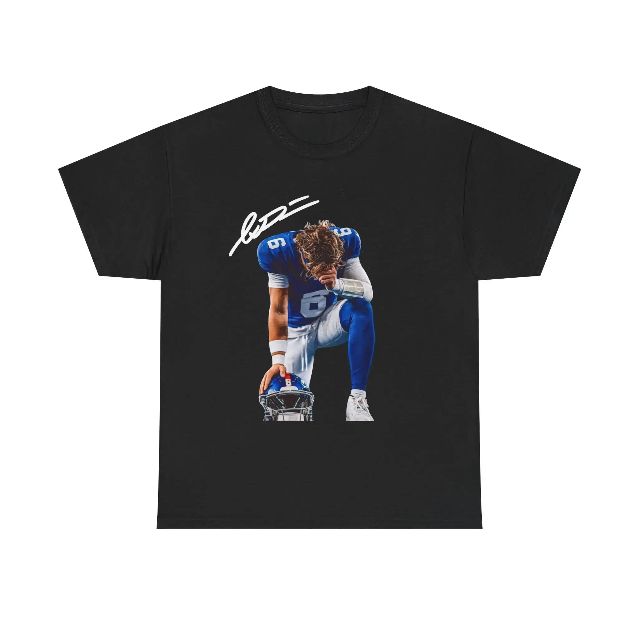 Menswear Jaxson Dart Inspired Graphic Tee - Unisex Shortleeve Classic Football Fan Crewneck Top, Cold Wash Casual Game Day Shirt