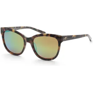 Costa del Mar Women's Bimini 54mm Shiny Vintage Tortoise Sunglasses 6S2004-200402-54