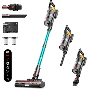 Cordless Vacuum Cleaner, 650W 55KPa 60Mins Vacuum Cleaners for , 8-in-1 Stick Vacuum with  Dock Station,  Suction, Rechargeable, Versatile for Carpet, Hard Floor,