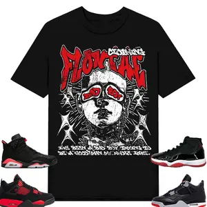 Bred 11s, 4 bred, red thunder 4s, 6 infrared Flontae T-Shirt Be Good Graphic, Shirt To Match sneaker Streetwear Graphic Tee for Men Women