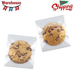 Cookie Bags with Seal, 200 Pcs 5x6 Inch Clear